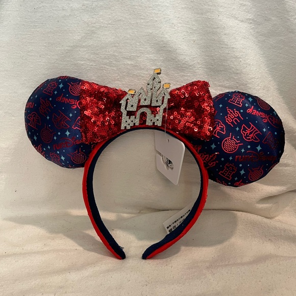 RunDisney Minnie Mouse ears had band! Every mile is magic, Walt Disney world nwt - Picture 5 of 5